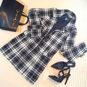 🌱 Poetry Long Plaid Winter Jacket